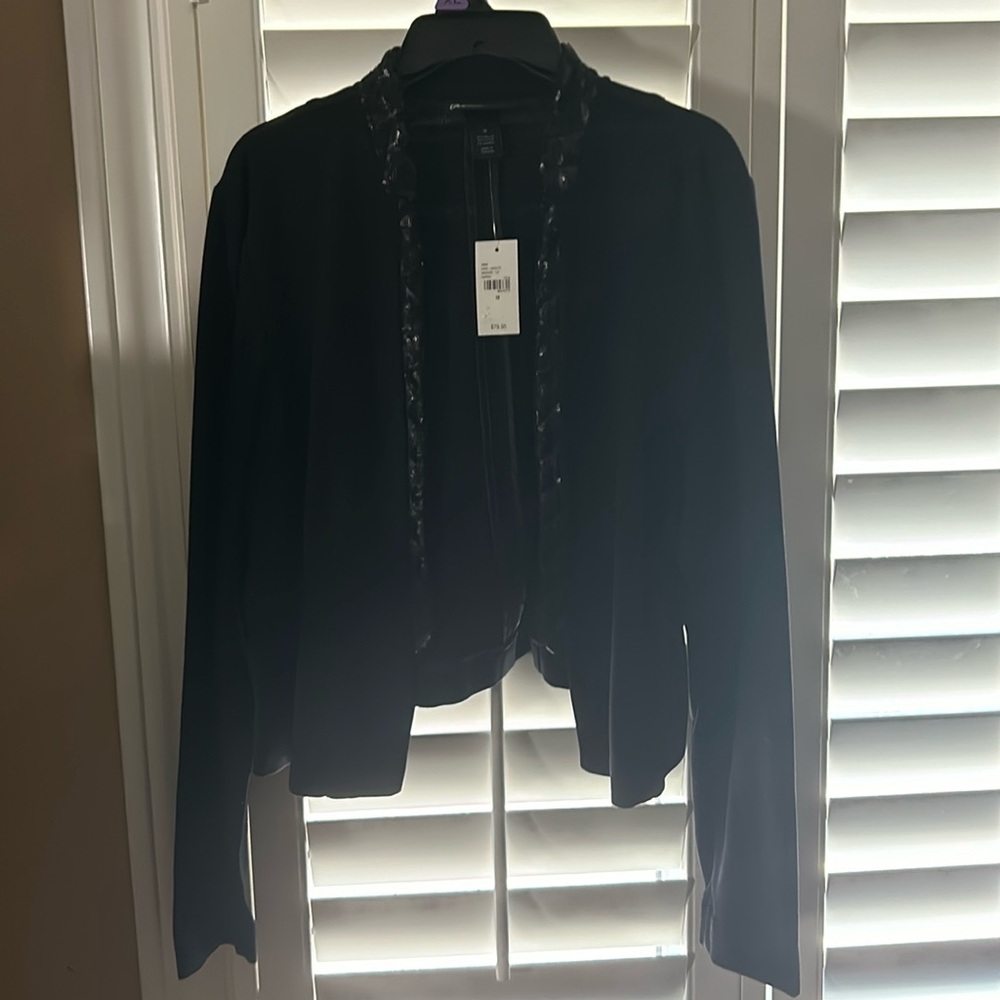 Lane Bryant sequin collar suit jacket